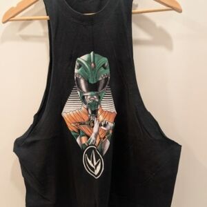 Black Green Ranger Graphic Muscle Tank